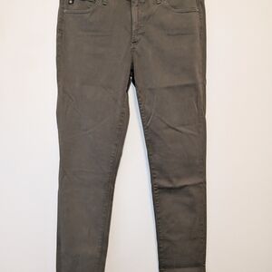 Ag Adriano Goldschmied Green Skinny Jeans